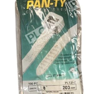 Panduit Pan-Ty 8" 203mm White Nylon Cable Ties PLT2I-C (Bag of 100)