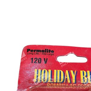 Permalite J3331 7W 120V Incandescent Holiday Light Bulbs Clear 2 Pack 297986771931