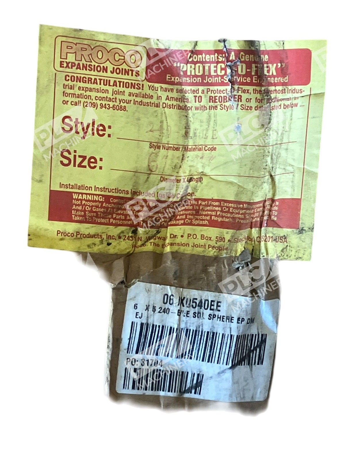 Proco Expansion Joints Protect-O-Flex 6" x 5" 240-AV/EE - Image 3