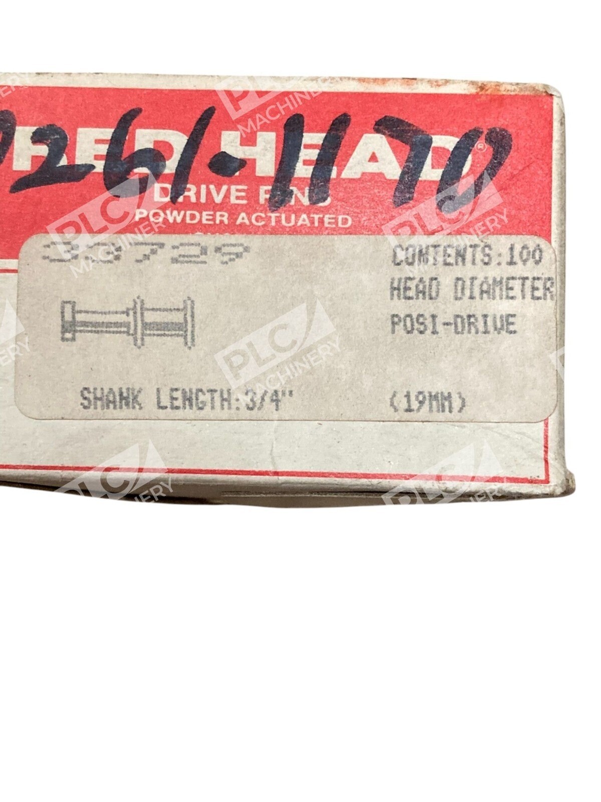 Red Head Powder Actuated 3/4" Shank Posi-Drive Drive Pins 33729 (Box of 100) - Image 3