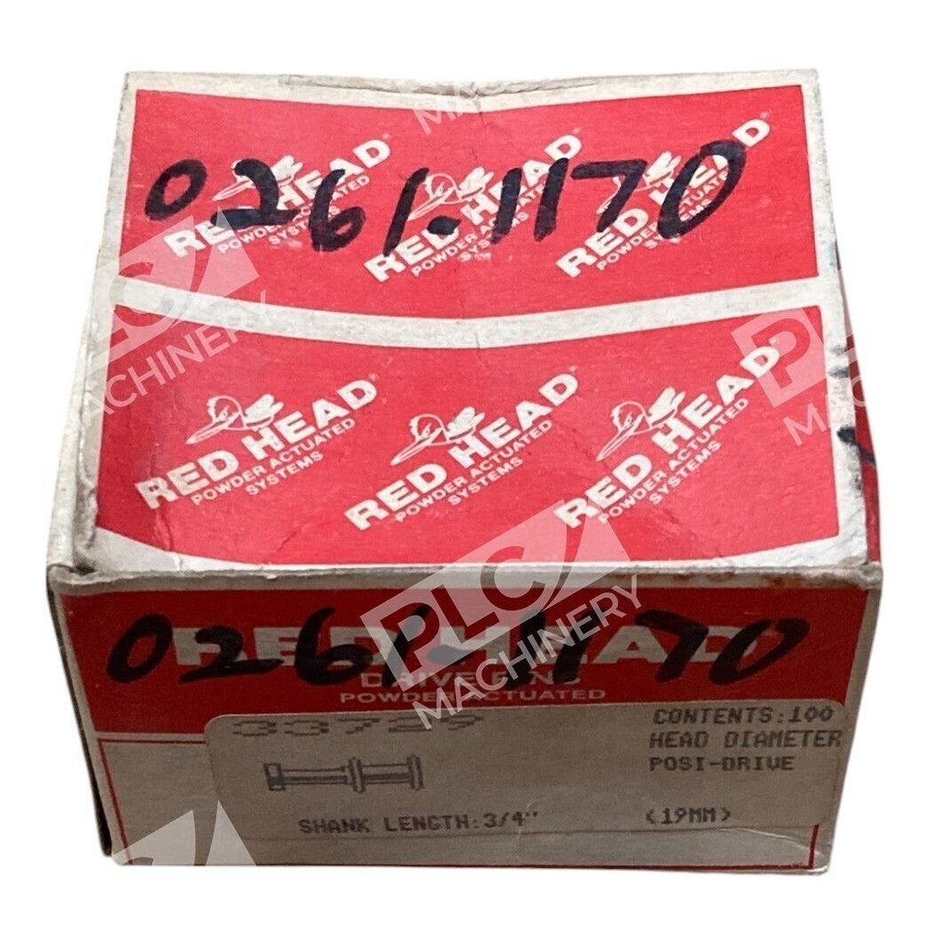 Red Head Powder Actuated 3/4" Shank Posi-Drive Drive Pins 33729 (Box of 100)