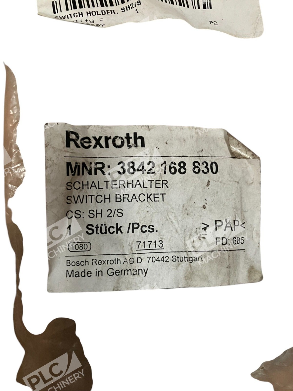 Rexroth Bosch SH2/S Switch Bracket 3842168830 - Image 3