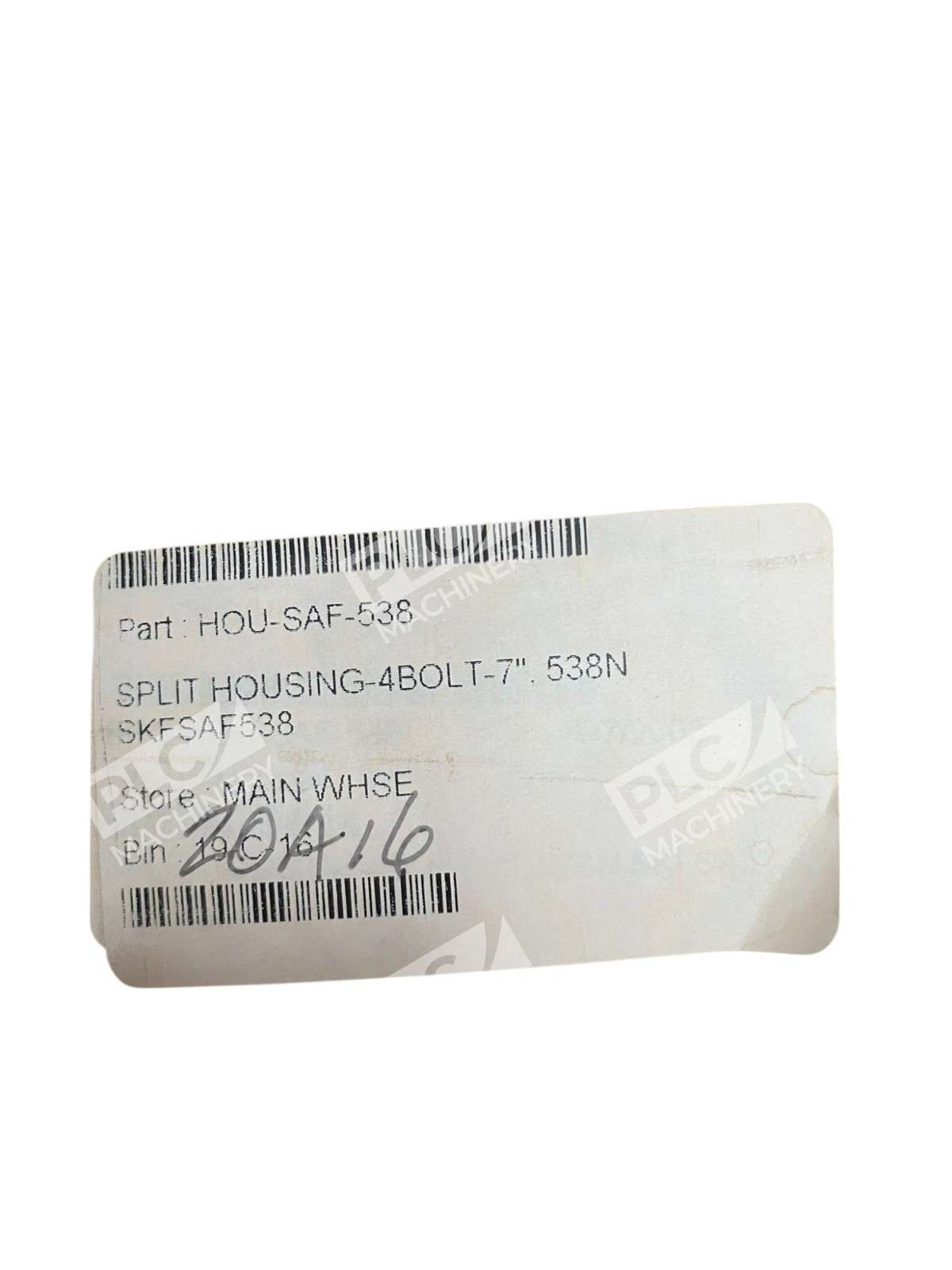 SKF 4-Bolt 7" 538N SKFSAF538 Split Housing SAF538N - Image 5