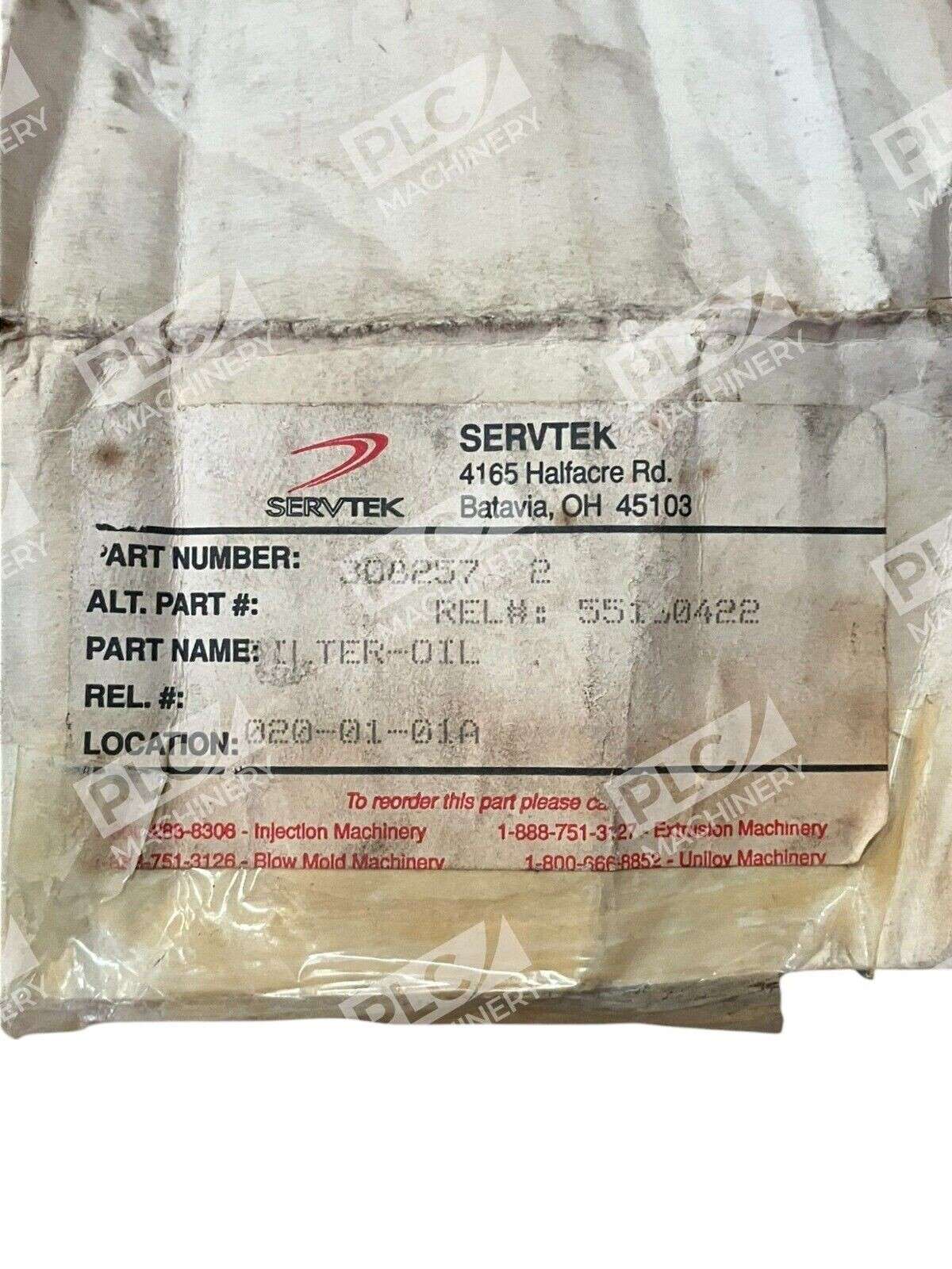 Servtek 55150422 55130422 Oil Filter 308257 - Image 3