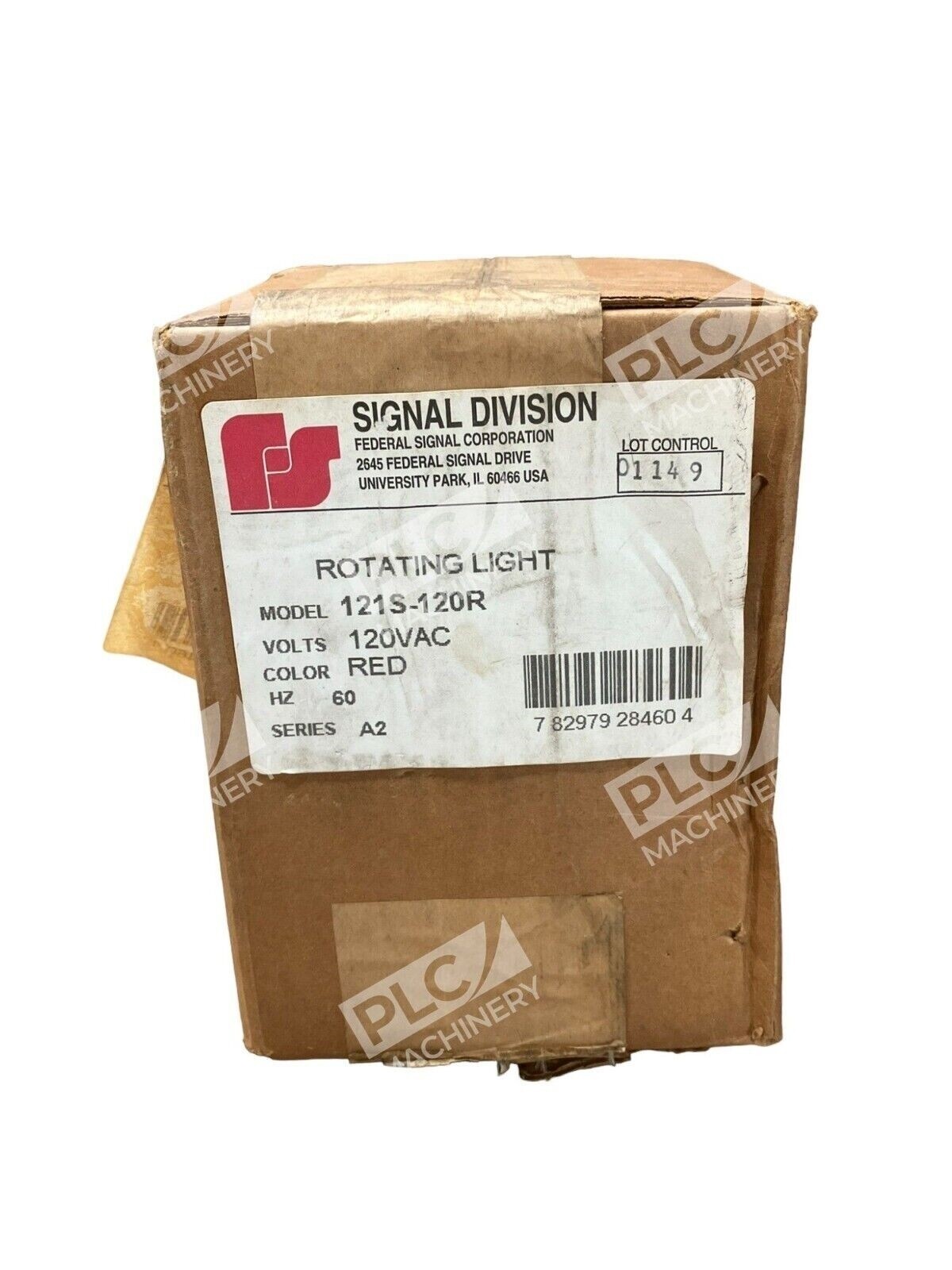 Signal Division 121S-120R Rotating Light 120VAC Red 60Hz A2