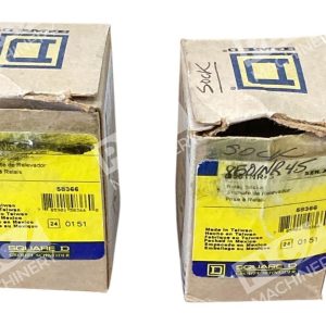Square D 7A 300V 58366 Relay Socket 8501 NR45 lot of 2