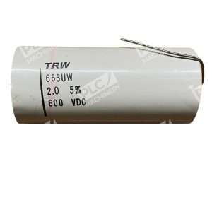 TRW 663UW 2.0µF 600V Film Capacitor Axial Lead 5% Non-Polar