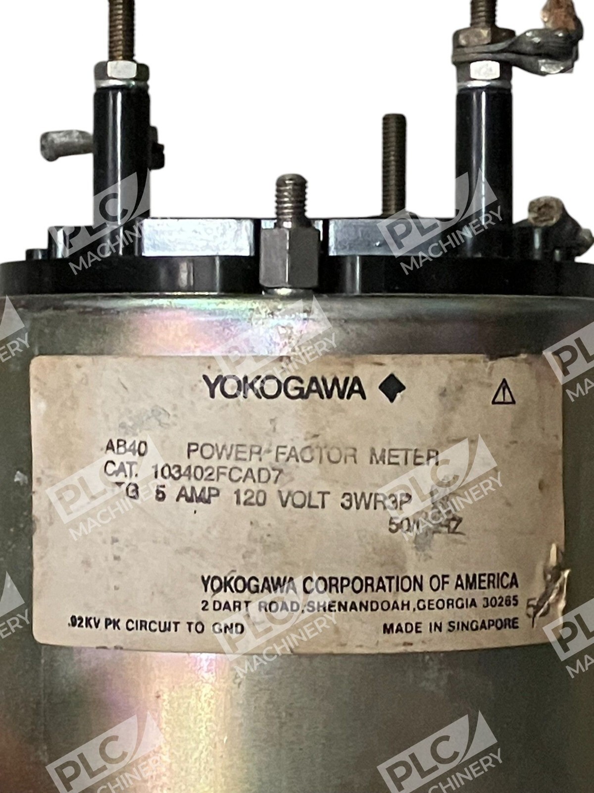Yokogawa AB40 5A 120V 3WR3P Power Factor Meter 103402FCAD7 - Image 3