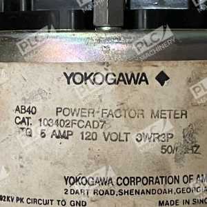Yokogawa AB40 5A 120V 3WR3P Power Factor Meter 103402FCAD7 226658181401