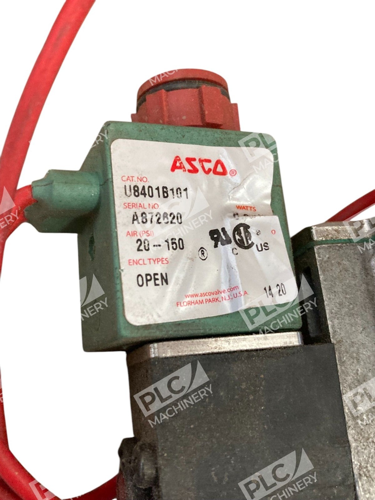 ASCO 20-150PSI Solenoid Pneumatic Slide Valve U8401B101 - Image 8