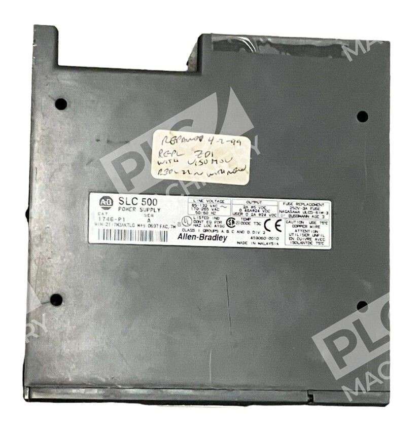 Allen Bradley 1746-P1 Ser A SLC 500