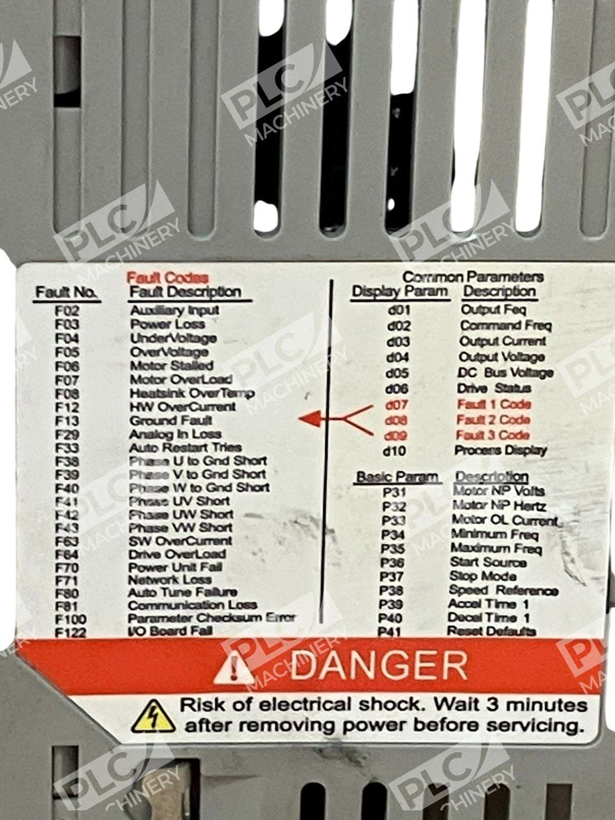 Allen-Bradley 22B-D1P4N104 Series A PowerFlex 40 AC Drive 380–480V AC Damaged - Image 13