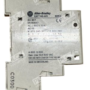 Allen Bradley AB 600VAC 10A Auxiliary Contact 140 A11 C 226977860072