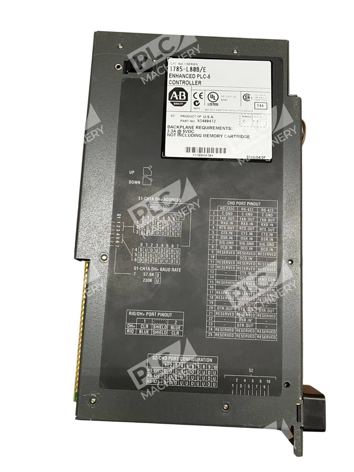 Allen Bradley AB Enhanced PLC-5 Controller 1785-L80B /E