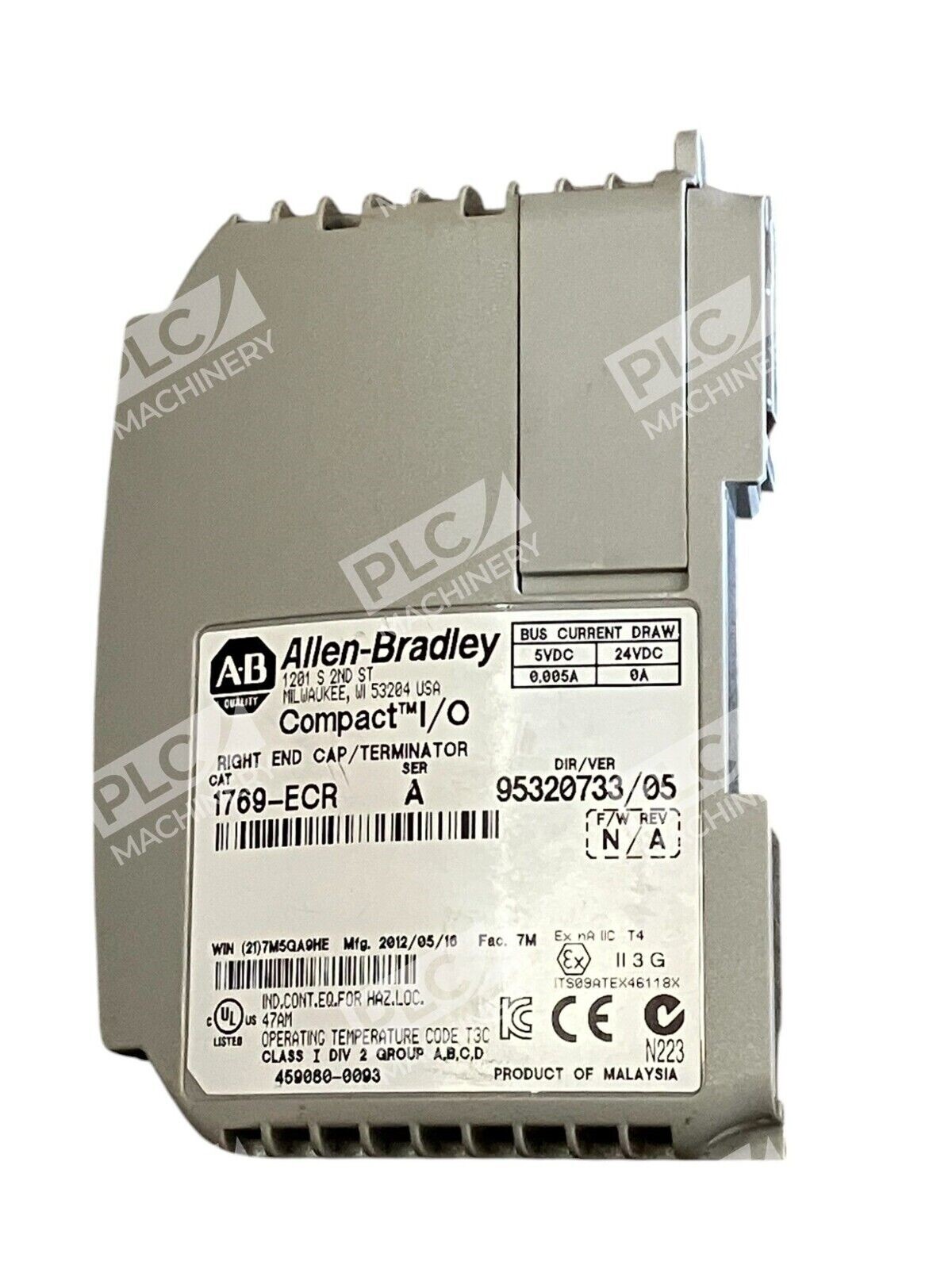 Allen Bradley Compact I/O Right End Cap Terminator 1769-ECR /A