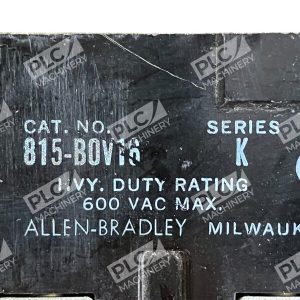 Allen Bradley Heavy Duty Rating 600VAC 815 B0V16 K 227028645732
