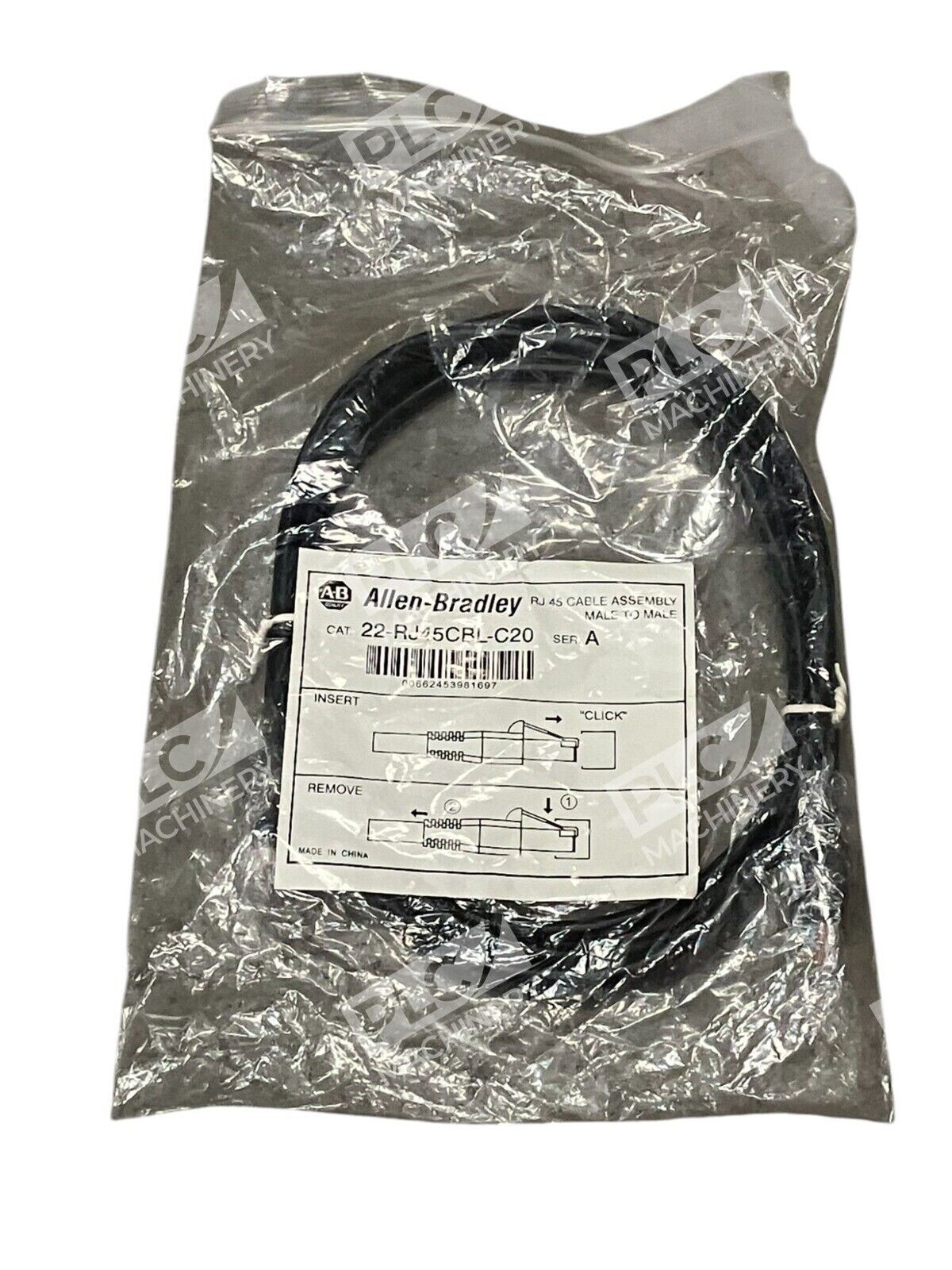 Allen Bradley RJ45 Cable Assembly Male to Male 22-RJ45CBL-C20 /A