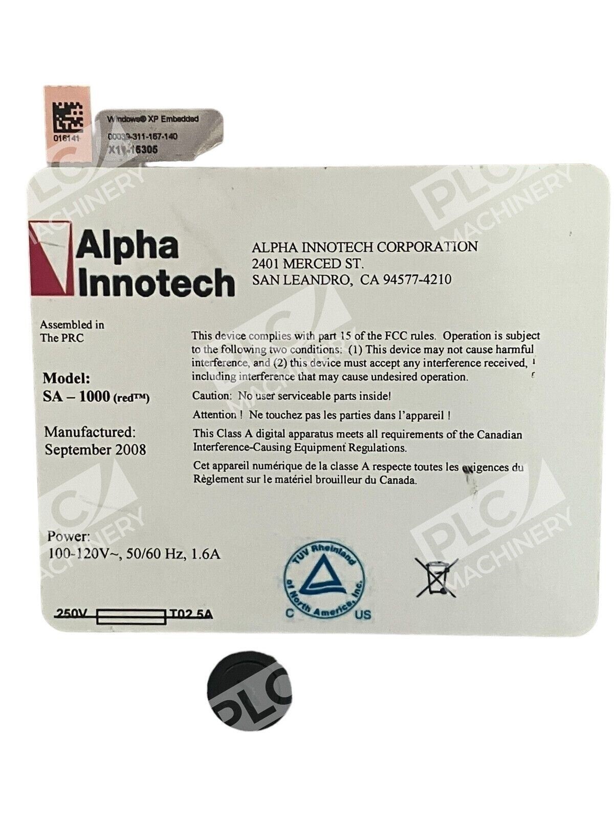 Alpha Innotech Gel Imaging System Red SA-1000(red) - Image 7