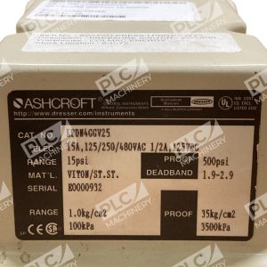 Ashcroft Dresser 15PSI Range 500PSI Proof 15A 05A Pressure Switch LPDN4GGV25 226830918062