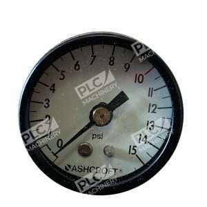 Ashcroft W1000 Pressure Gauge 1 12 Brass 18 NPT Back Mount 15 PSI 297742388992