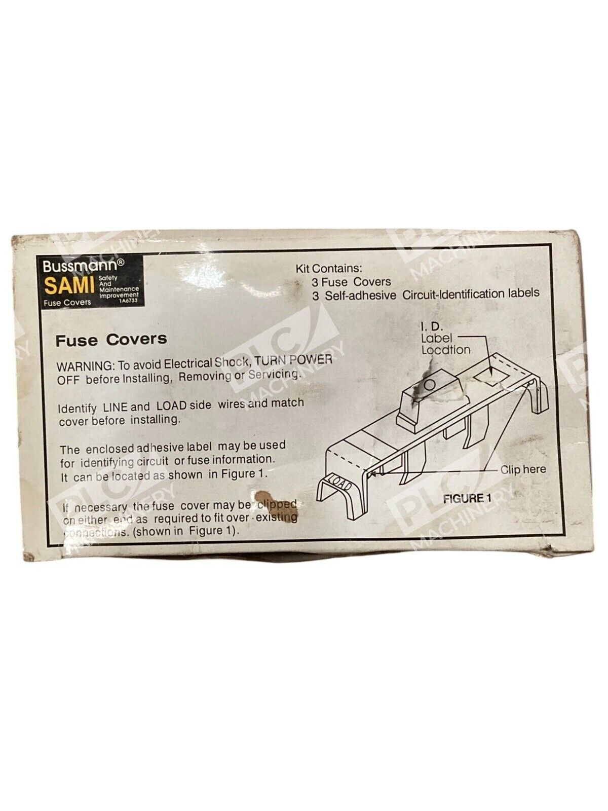 Bussmann Cooper 600VAC 0-30A RK K5 H Indicating Fuse Cover SAMI-2I (Box of 3)