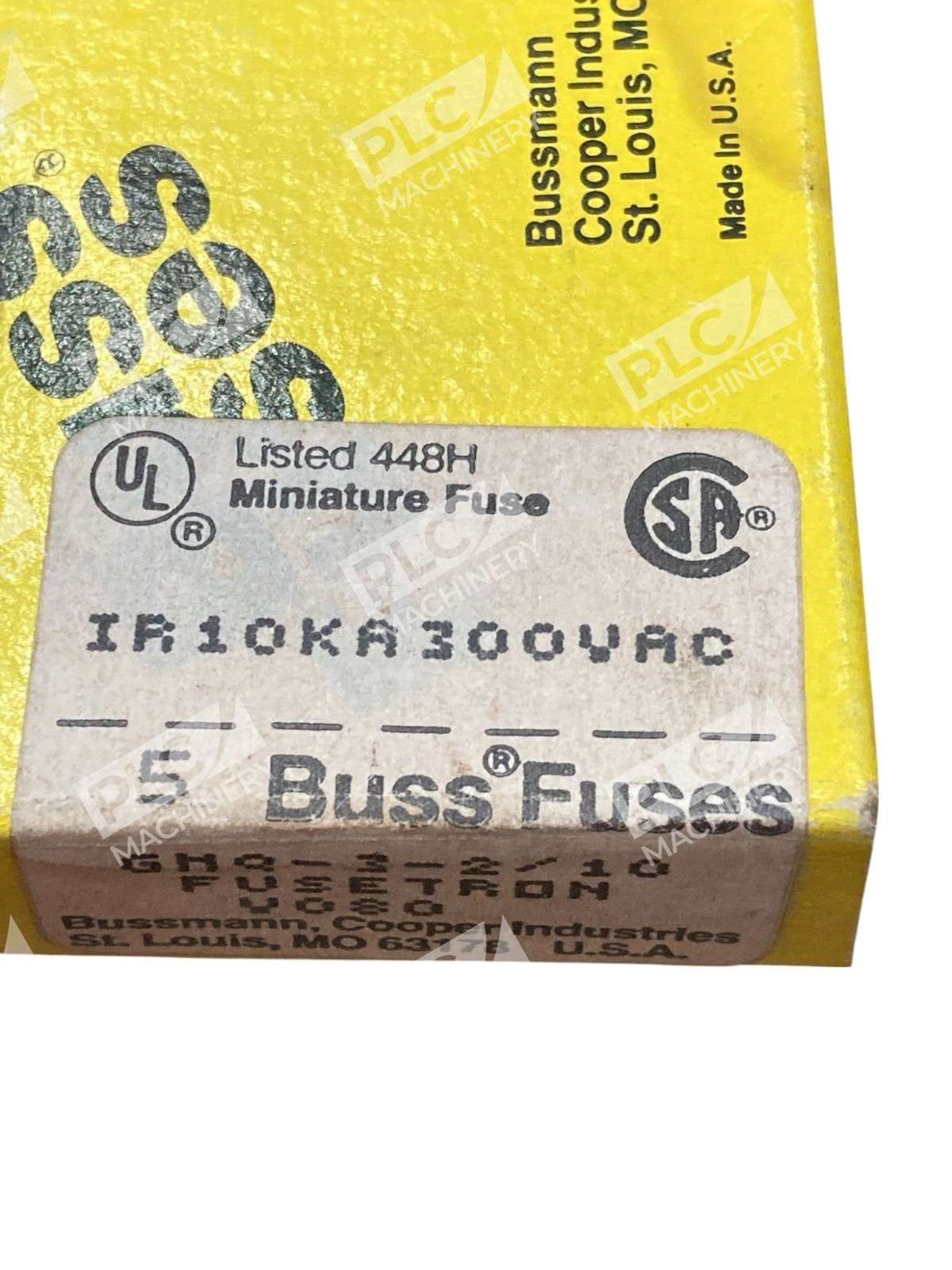 Bussmann GMQ-3-2/10 Fusetron Time-Delay Fuse, 5 Pieces Per Box - Image 8