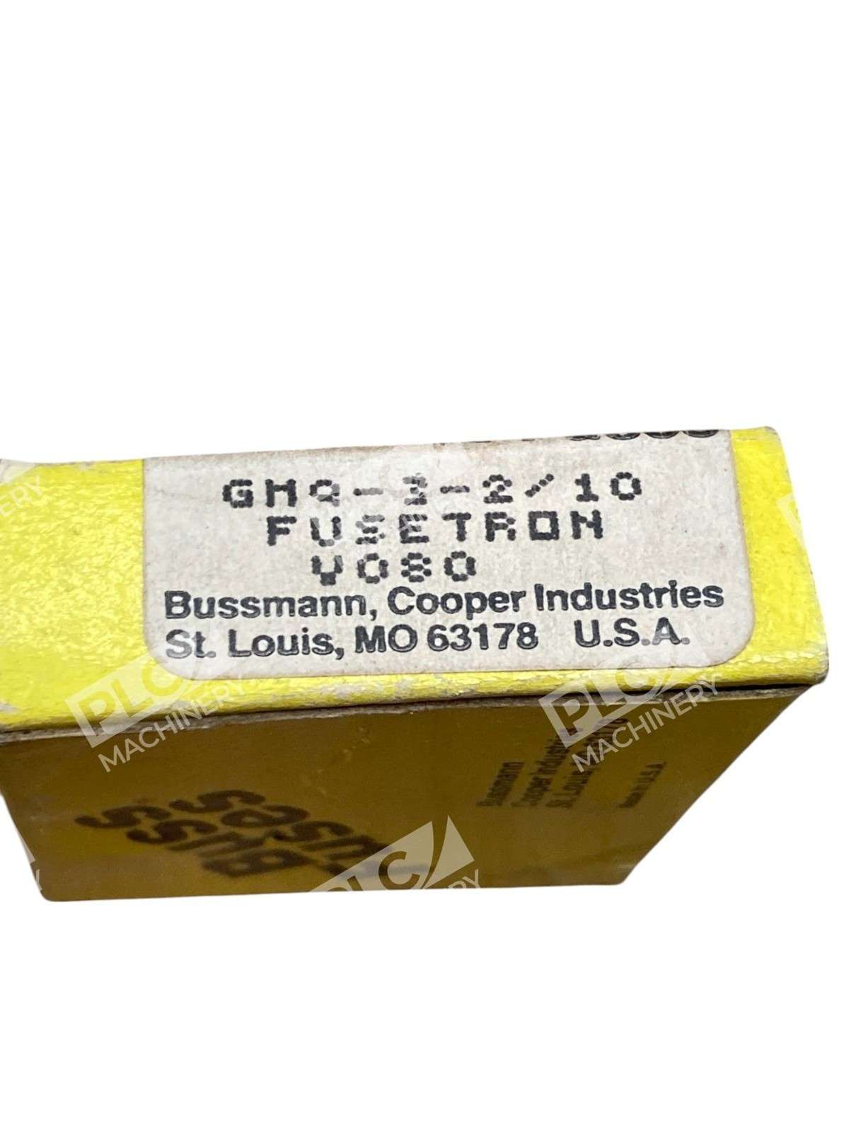 Bussmann GMQ-3-2/10 Fusetron Time-Delay Fuse, 5 Pieces Per Box