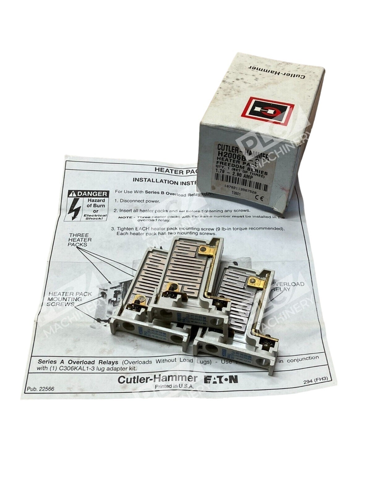 Cutler Hammer H2006B-3 Heater Pack Freedom Series Set of Three