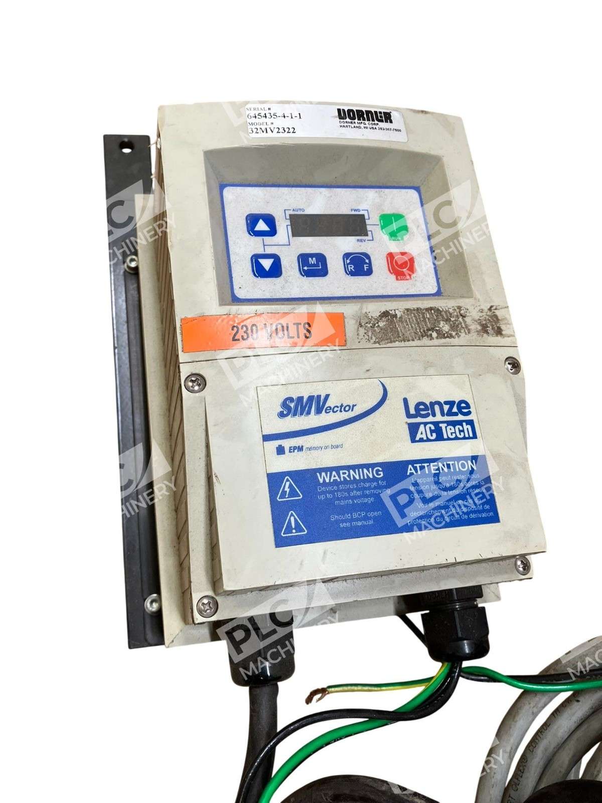 Dorner 32MV2322 Industrial & Sanitary Speed VFD Controller 230 VAC 3 Phase 60 Hz - Image 8