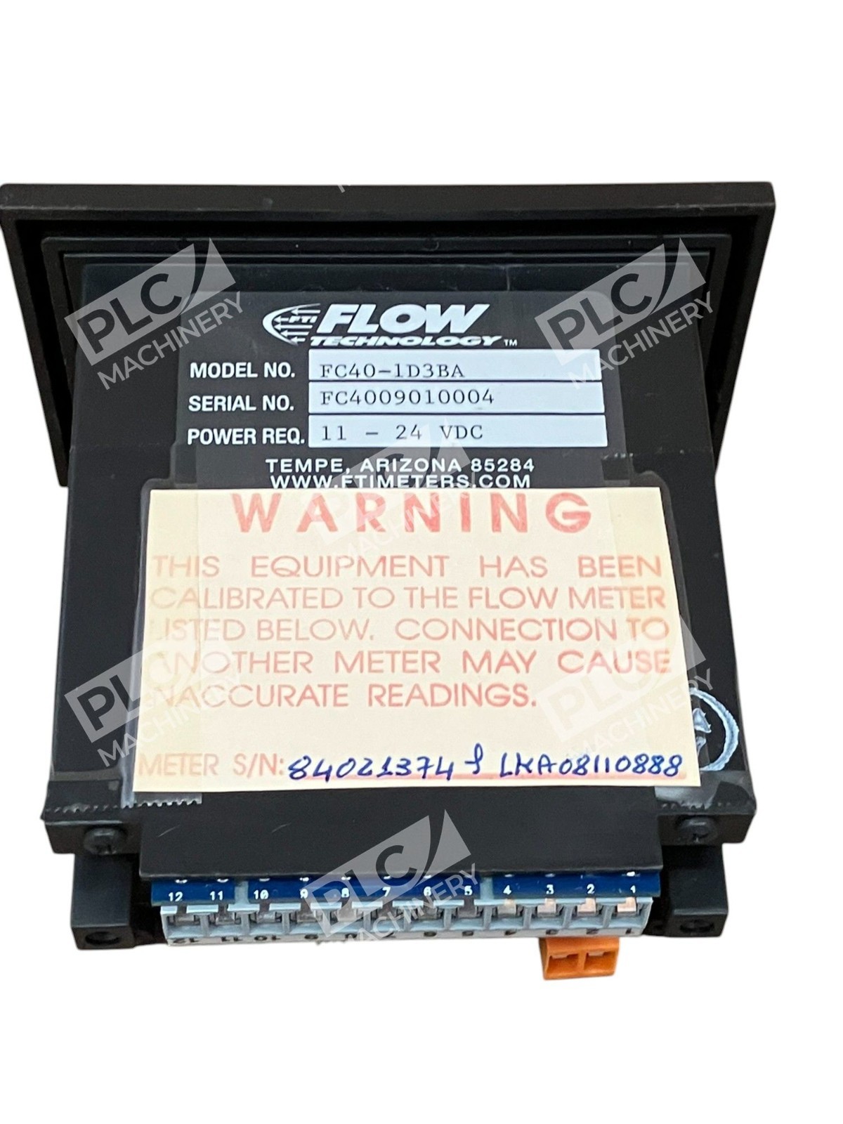 Flow Technology ES737DRTD3BA FC4010 11-24VDC Dual And Net Rate Totalizer FC40-1D - Image 11