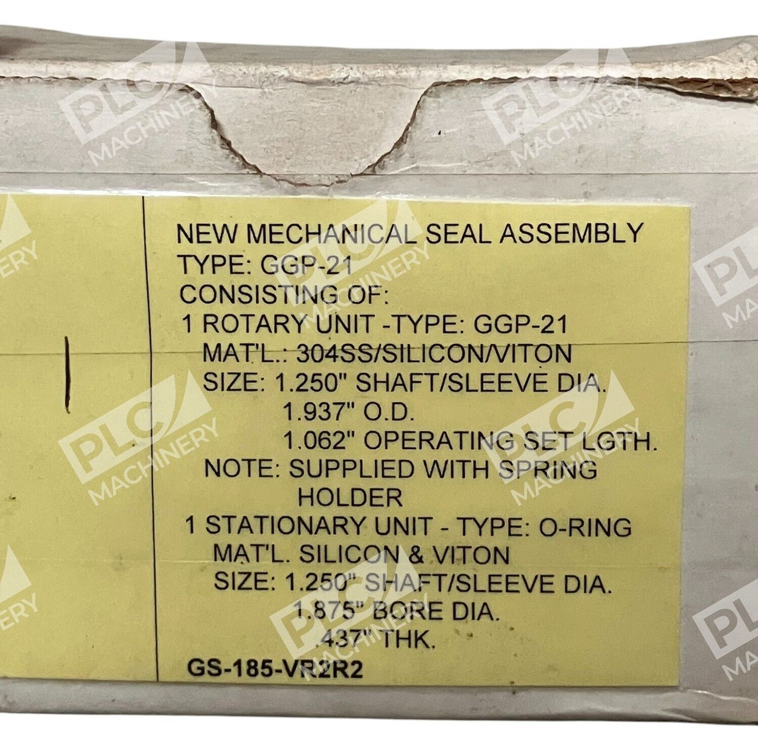 Gaddis John Crane GGP-21 Mechanical Seal Assembly GS-185-VR2R2