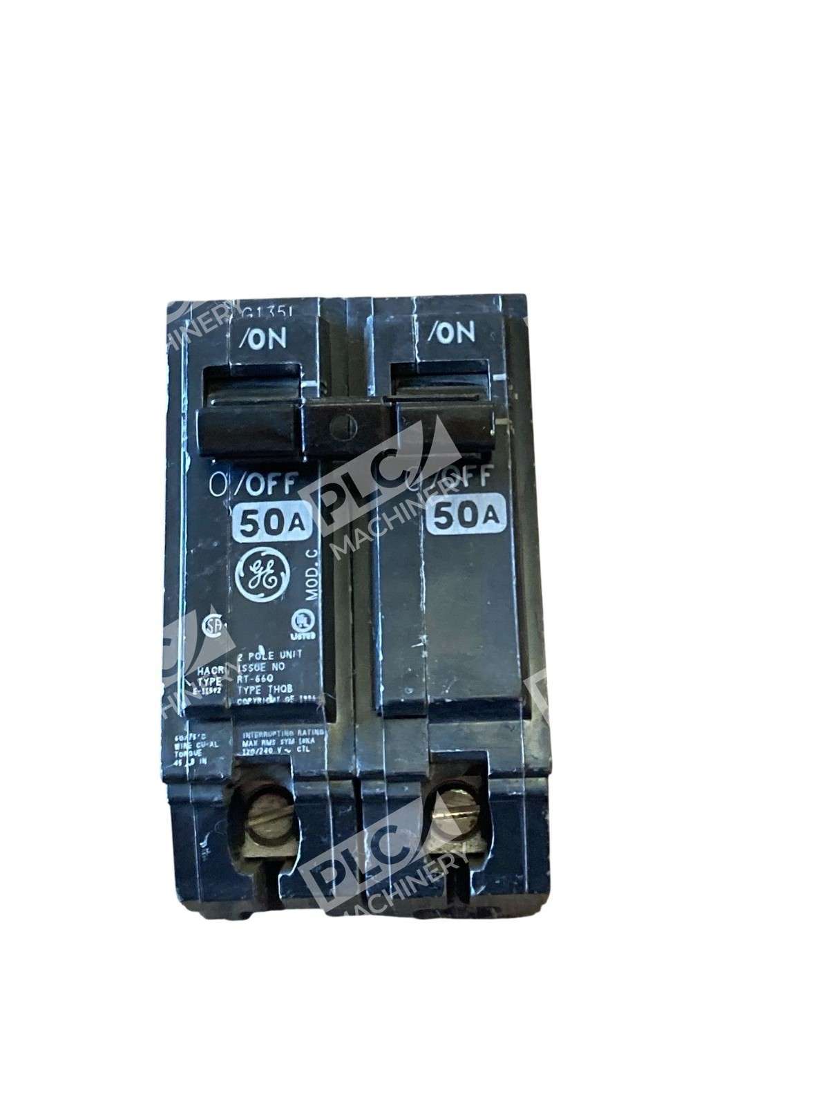 General Electric RT-660 Type THQB 50A 2 Pole Circuit Breaker - Image 4