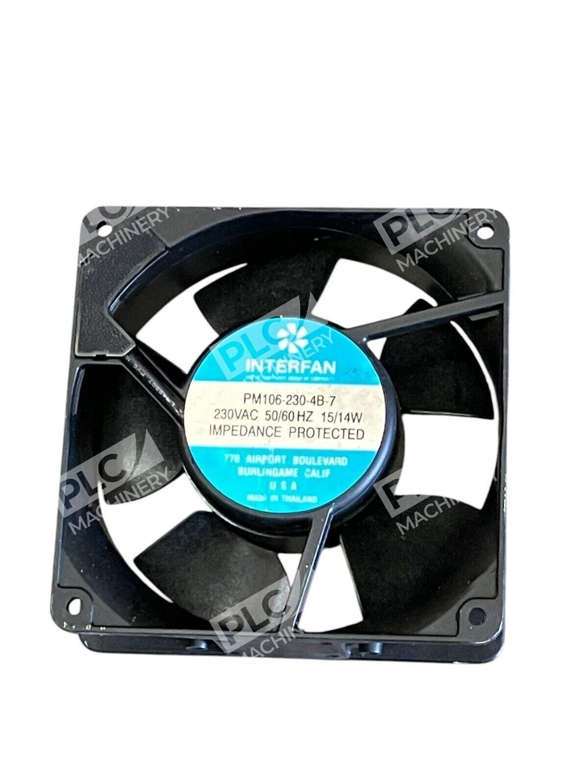 Interfan 230VAC 50/60Hz 15/14W Impedence Protected PM106-230-4B-7