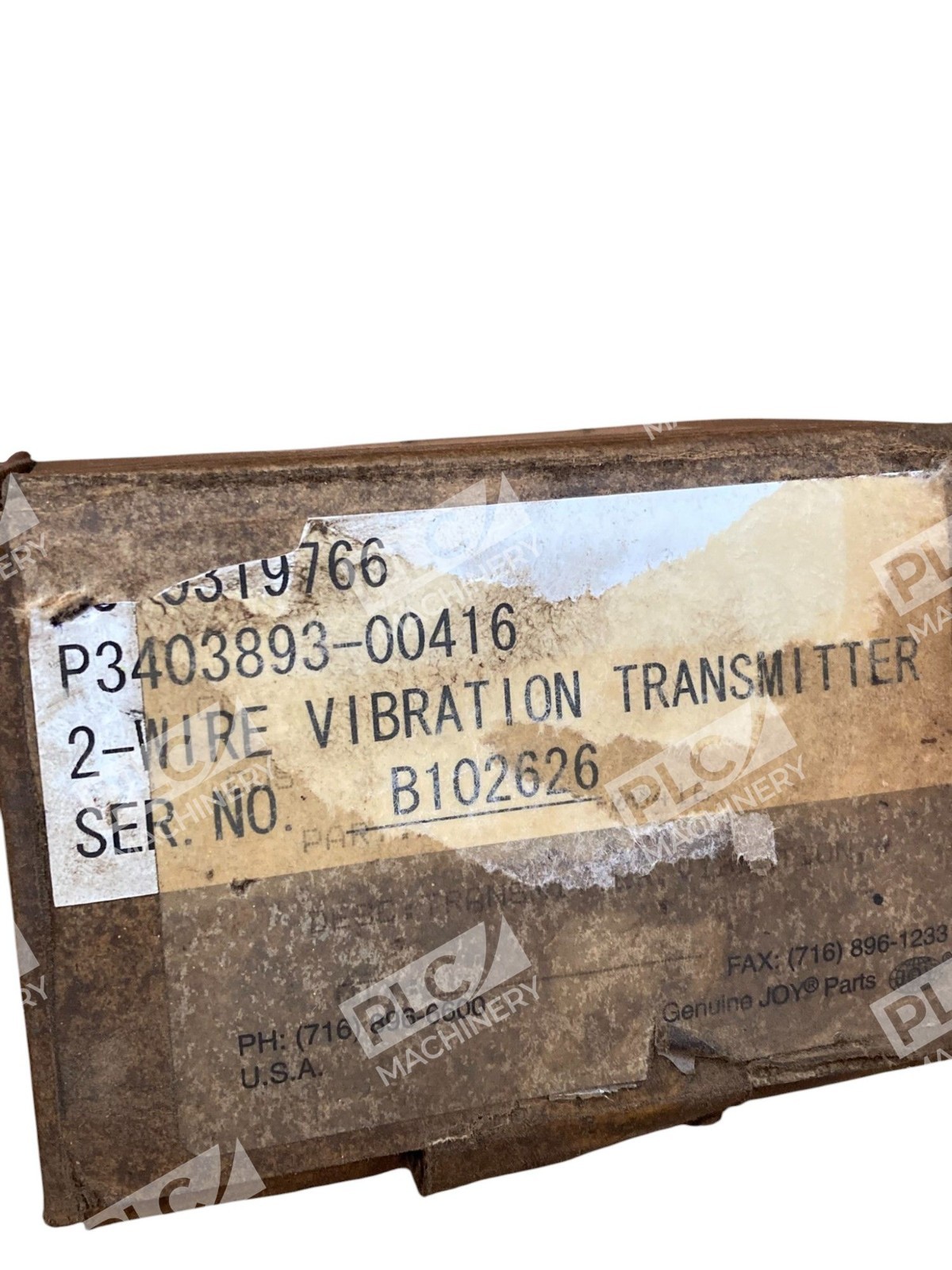 Joy Coop Turbocompressor 2-Wire Vibration Transmitter P3403893-00416 - Image 3