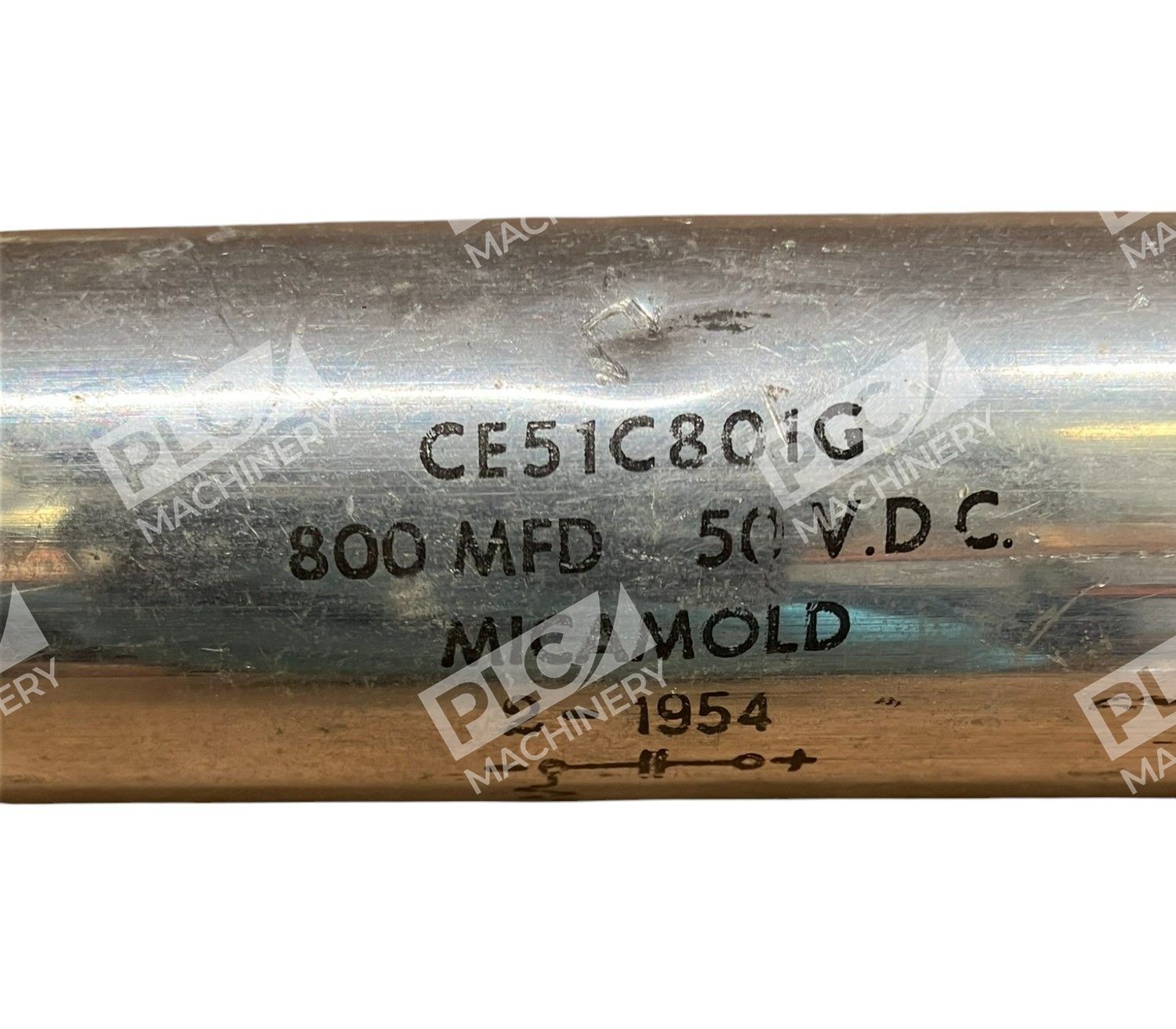 Micamold 2-1954 800MFD 50VDC Electrolytic Capacitor CE51C801G - Image 3