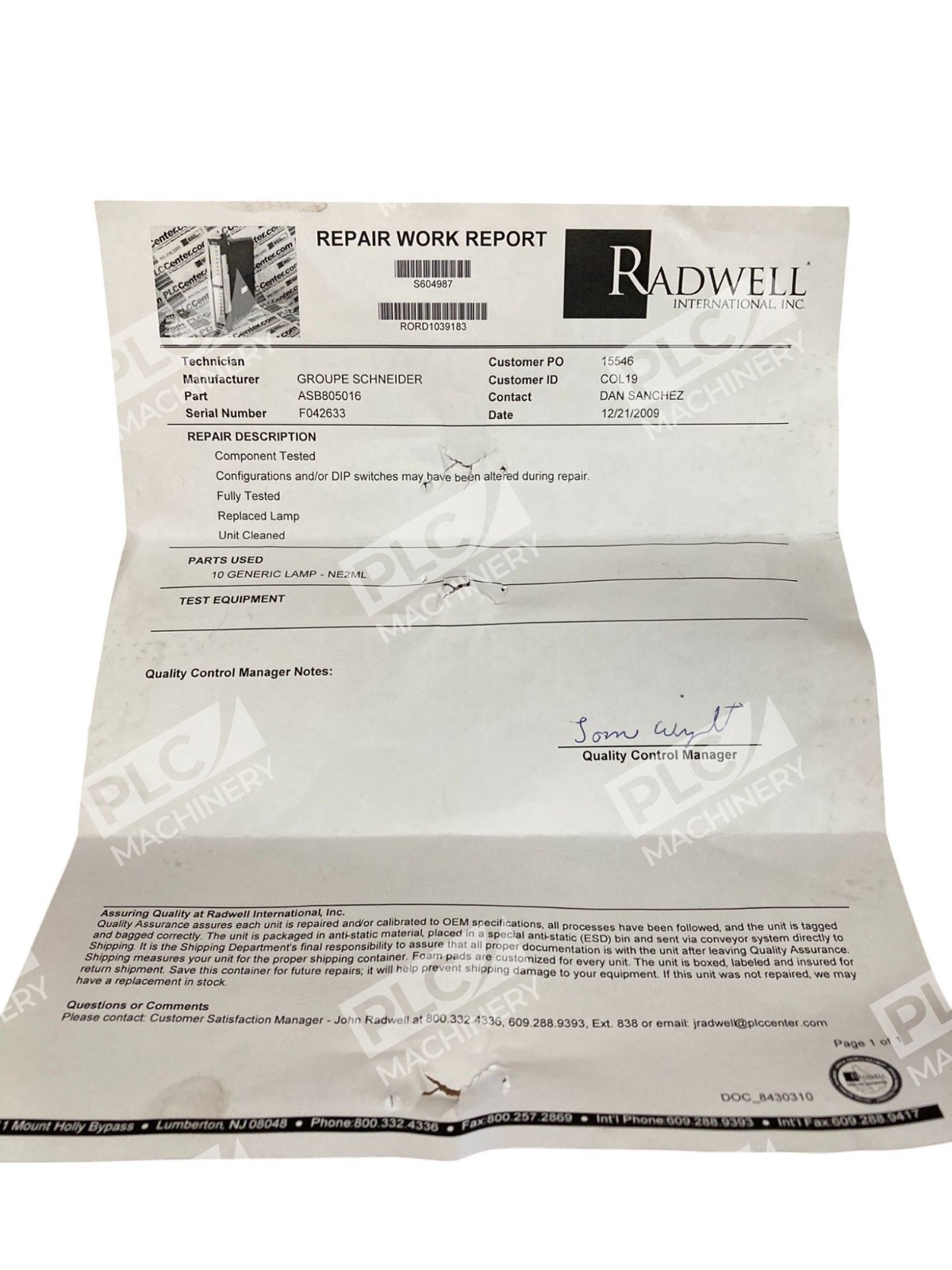 Modicon AEG B805 Active Light 115VAC Input Module AS-B805-016 - Image 8