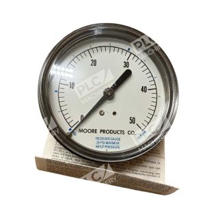 Moore Receiver Gauge 25PSI Maximum Input Pressure 0-50