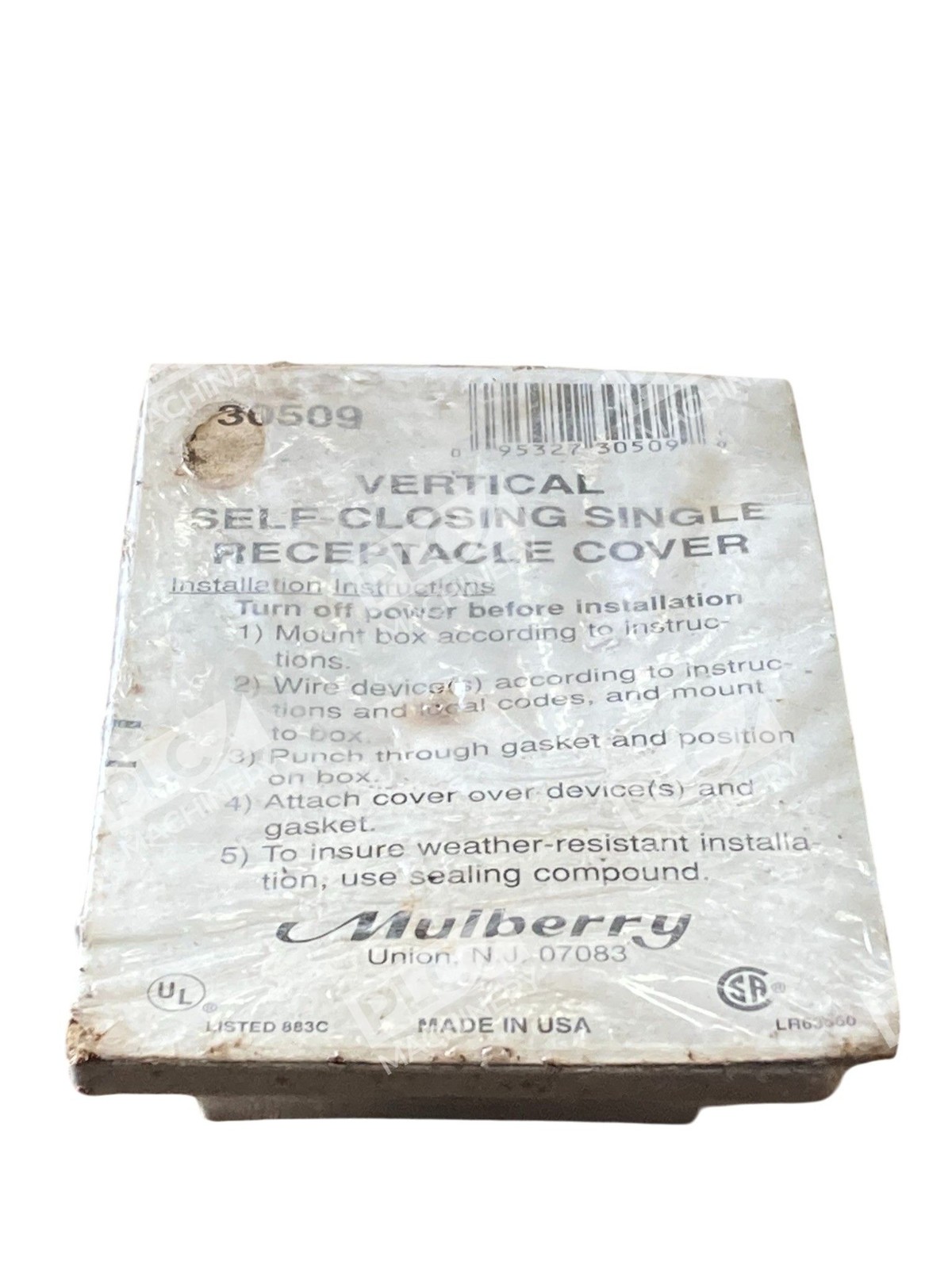 Mulberry 30509 Vertical Self-Closing Single Receptacle Cover Weatherproof - Image 4