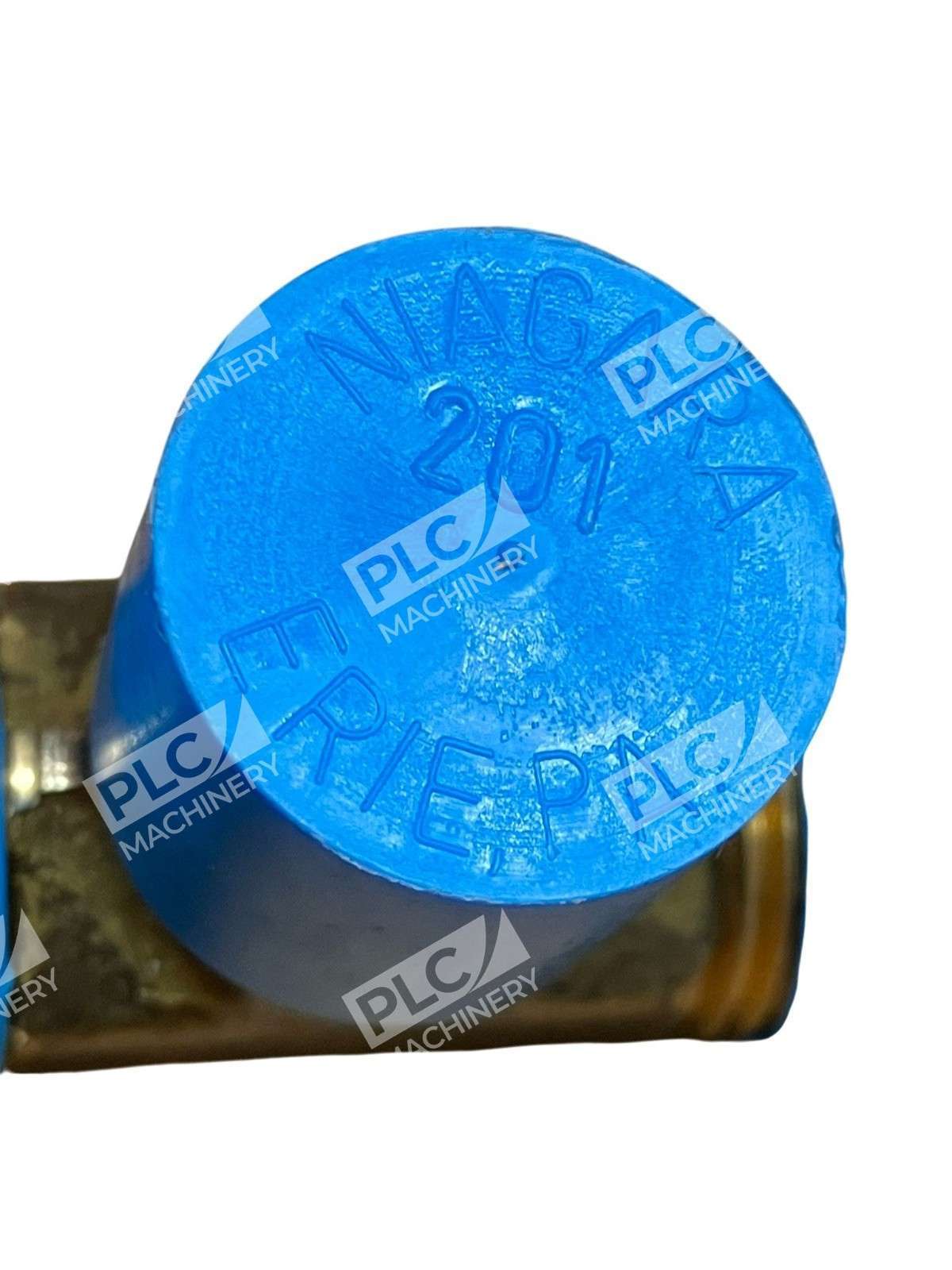 Niagara 201 Brass T-Fitting Connector with Blue Caps Hydraulic/Pneumatic Adapter - Image 4
