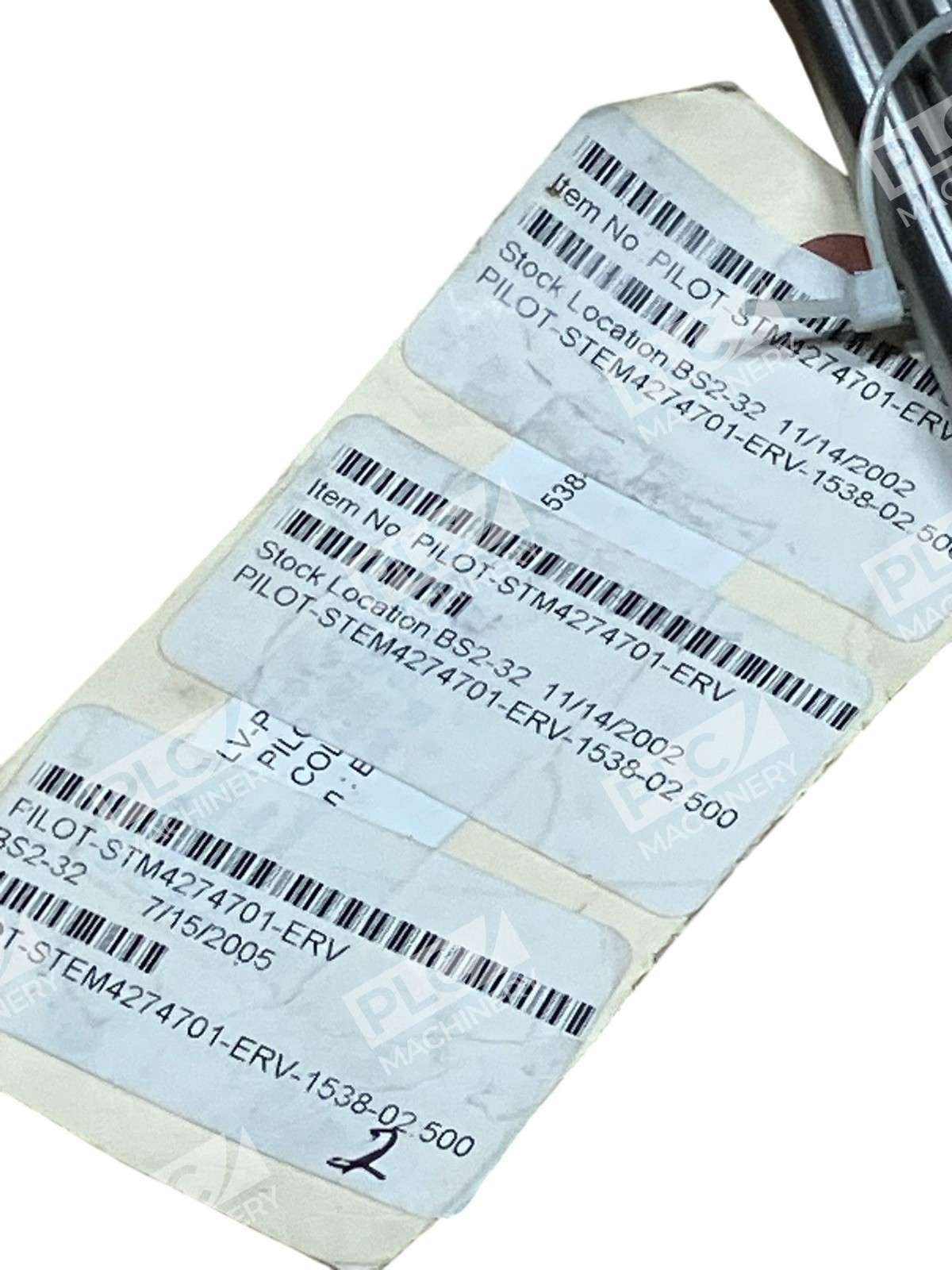 PILOT-STM4274701-ERV Pilot Mechanism Rod Assembly Stainless Steel Dual Shaft - Image 3