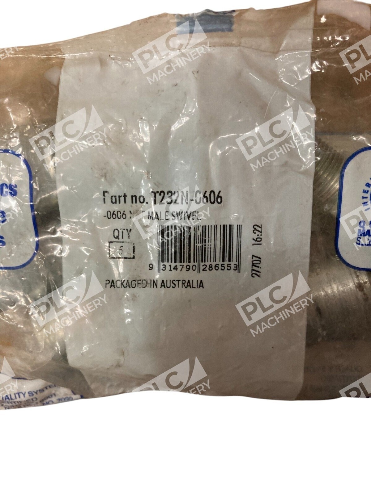 Ryco Hydraulics -0606 NPT Male Swivel T232N-0606 (Bag of 5) - Image 3