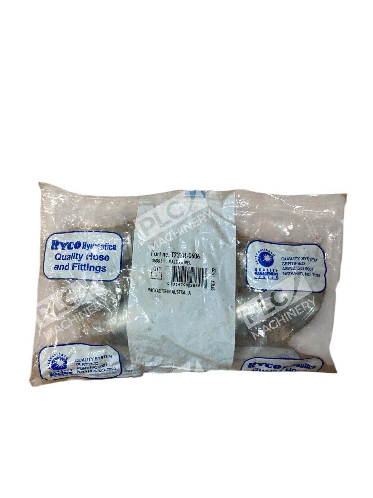 Ryco Hydraulics -0606 NPT Male Swivel T232N-0606 (Bag of 5)