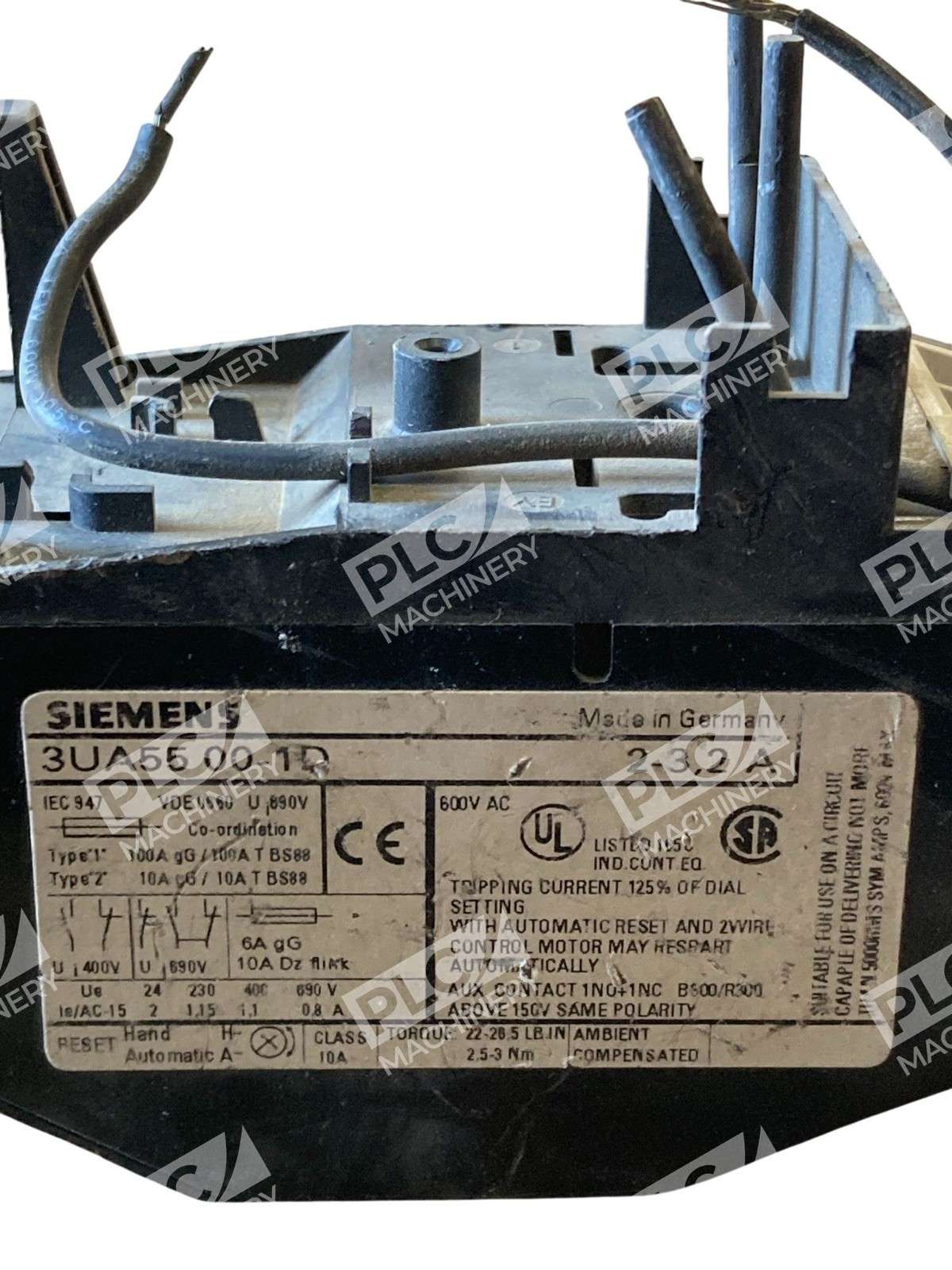 SIEMENS 3UA52 00-1D 2-3,2A RELAY - Image 10