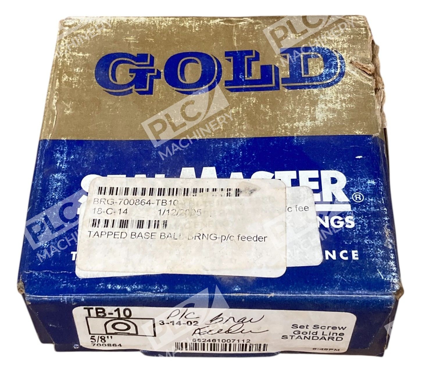 Sealmaster Emerson 700864 5/8" 700864 Set Screw Gold Line Standard TB-10