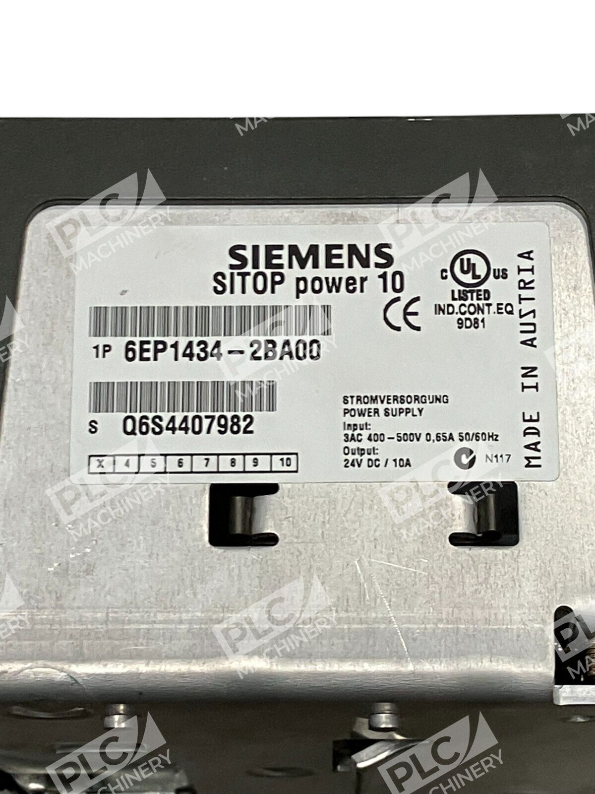 Siemens 22.8-26.4V 24VDC/10A SITOP Power 10 Power Supply 6EP1434-2BA00 - Image 5