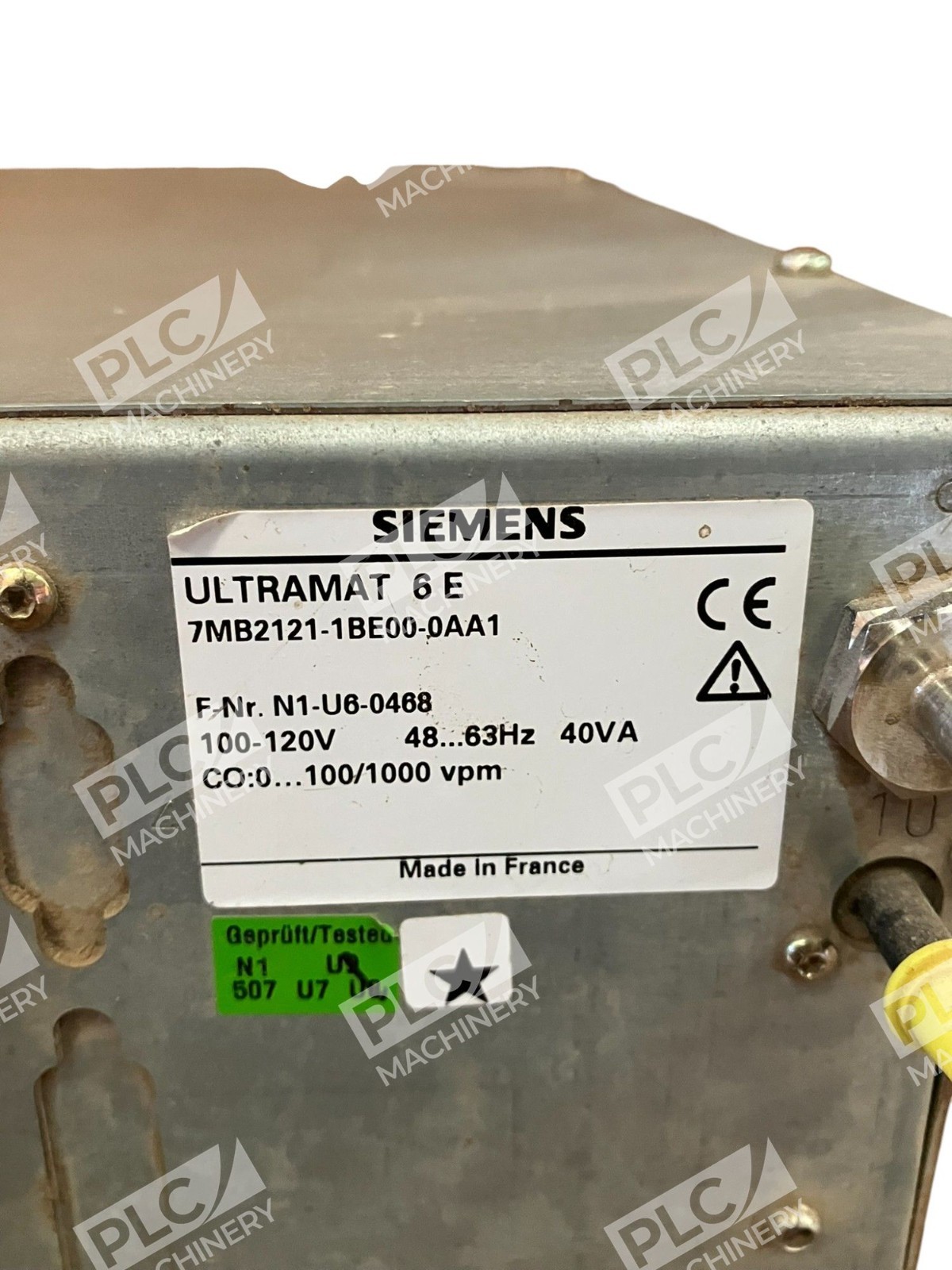 Siemens Ultramat 6 E 100-120V 40VA 48...63Hz Gas Analyzer 7MB2121-1BE00-0AA1 - Image 8