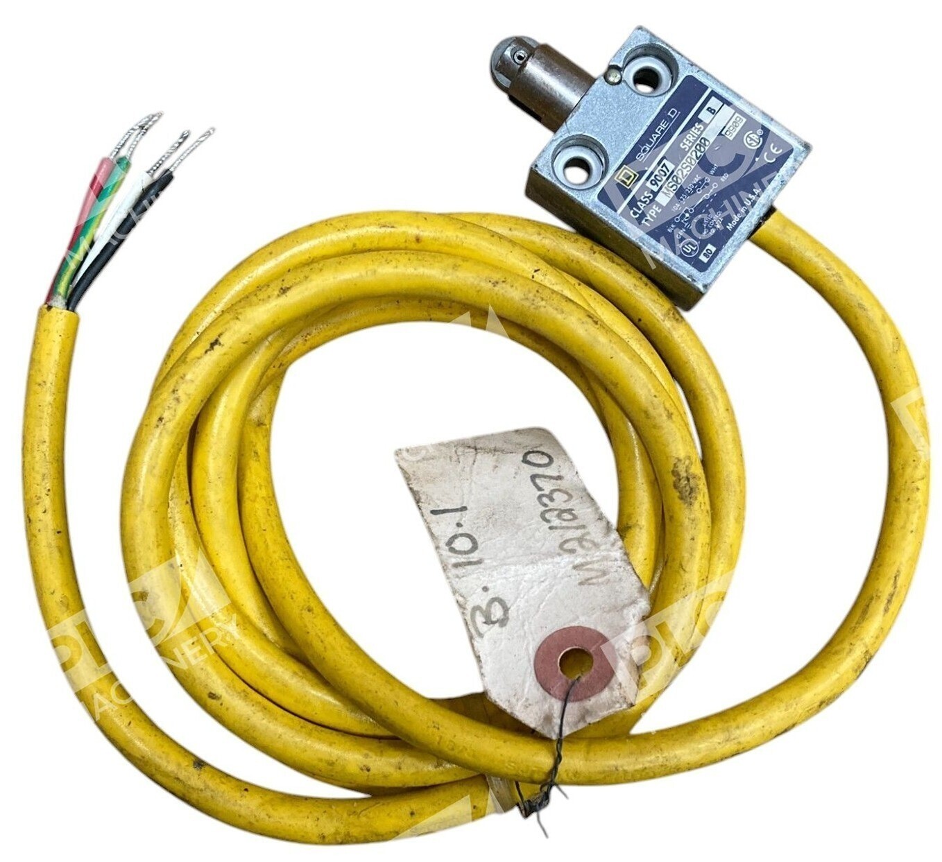 Square D 10A 125/250VAC 9909 Series B Limit Switch 9007-MS02S0200