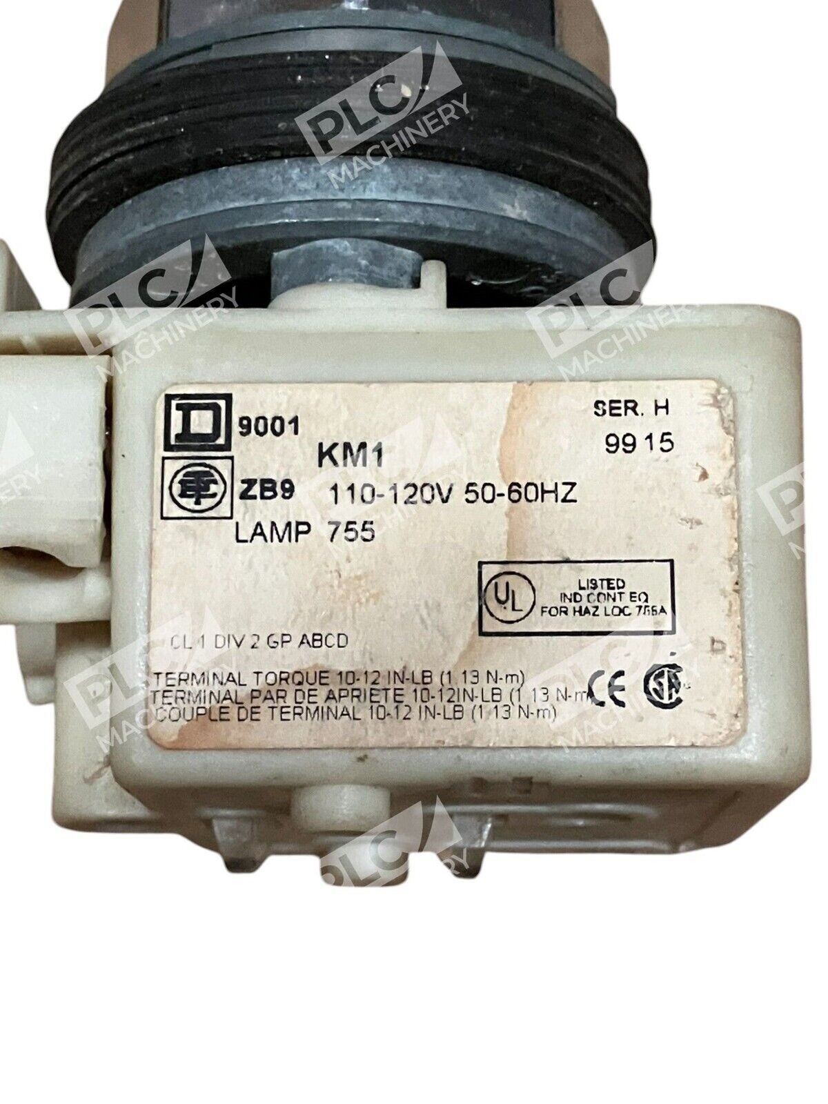 Square D ZB9 Lamp 755 110-120V Green Pilot Light 9001-KM1 /H - Image 3