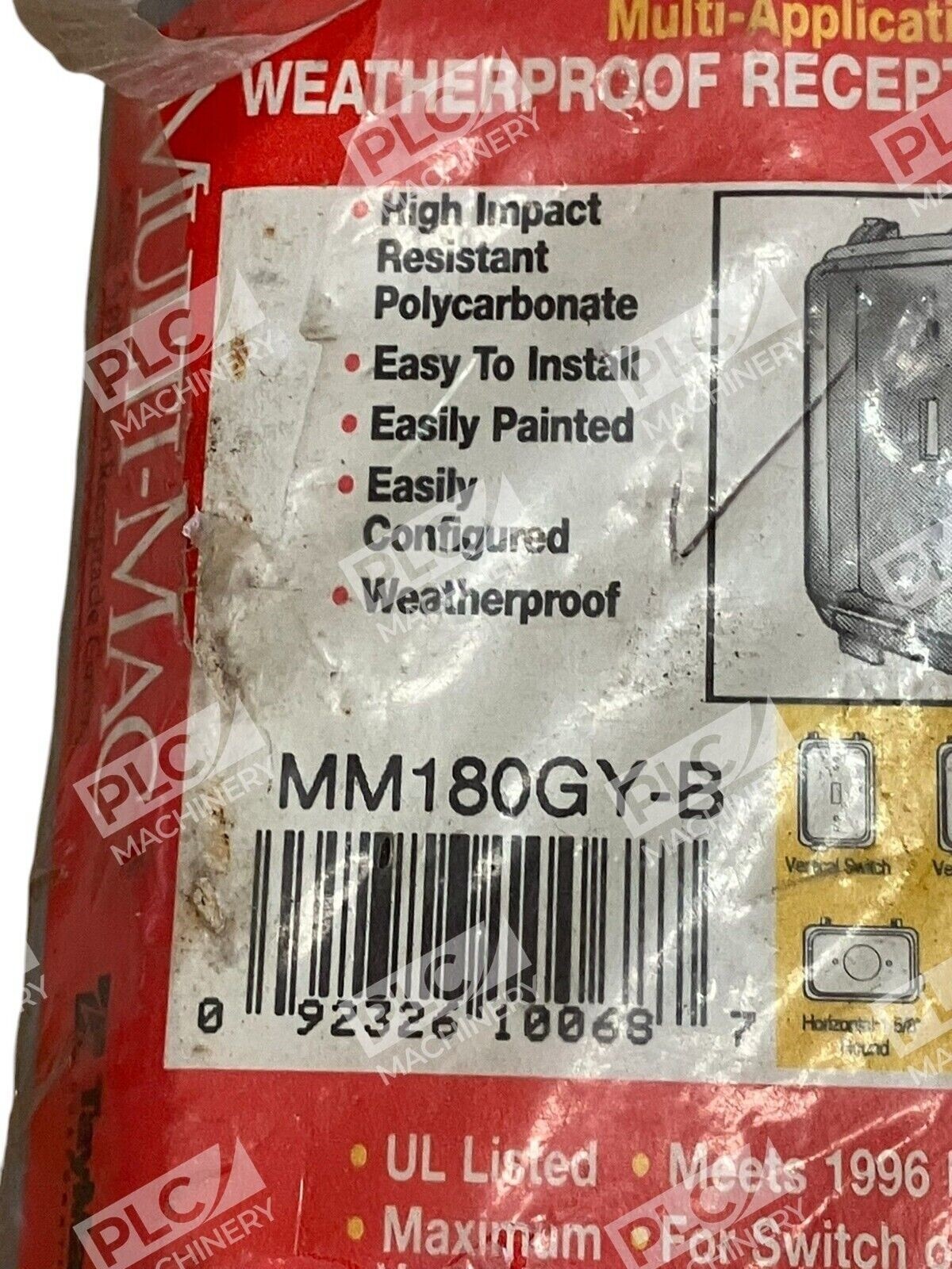 TayMac Multi-Mac Weatherproof Receptacle Cover MM180GY-B - Image 3