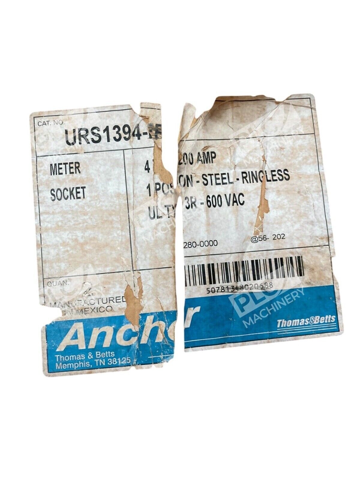 Thomas Betts Anchor 200A Meter Socket URS1394-FP (Box of 2)